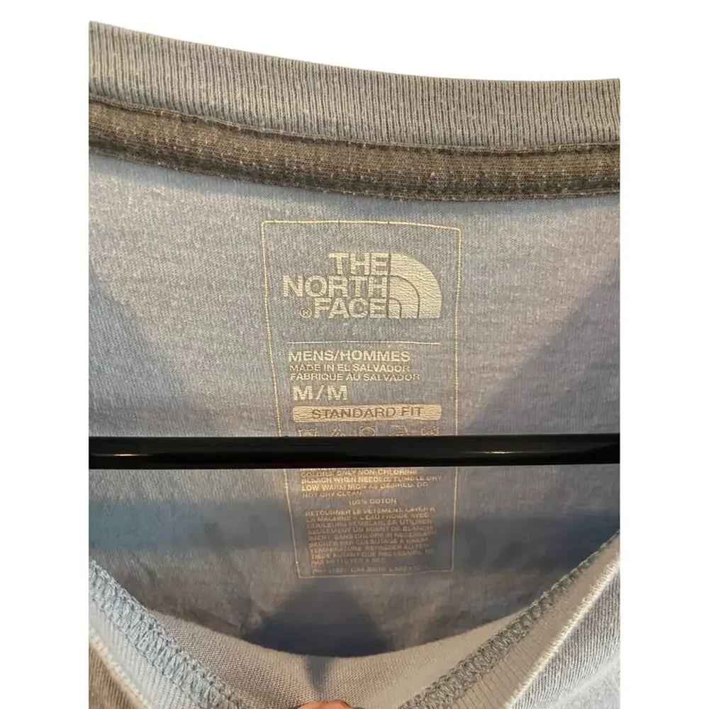 The North face mens medium blue short sleeve t shirt